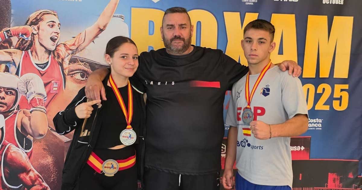 Dos jóvenes boxeadores portuenses triunfan en el Torneo Internacional BOXAM Junior 2025