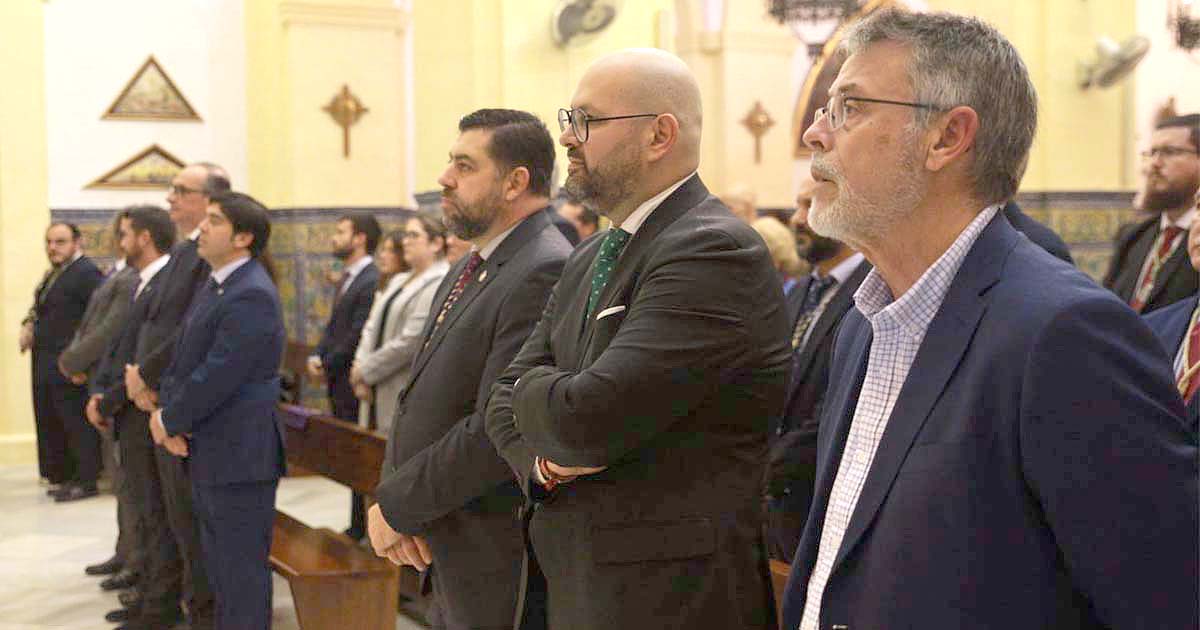 Miguel Ángel Corzo toma posesión como Hermano Mayor en la nueva sede canónica de la Hermandad del Cautivo