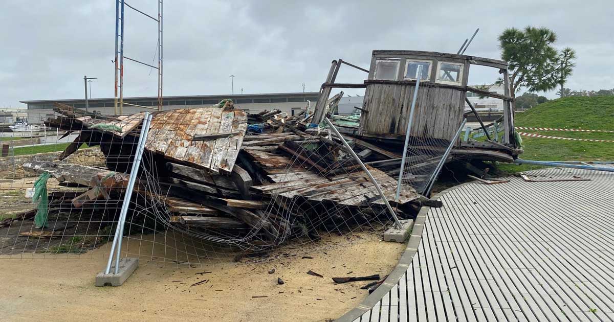 El último temporal provoca nuevos daños en El Vaporcito