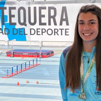 Lucía Vaca Valiente se proclama campeona de Andalucía sub-18 en 60 metros lisos