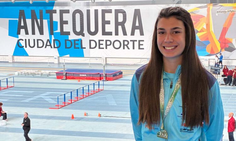 Lucía Vaca Valiente se proclama campeona de Andalucía sub-18 en 60 metros lisos
