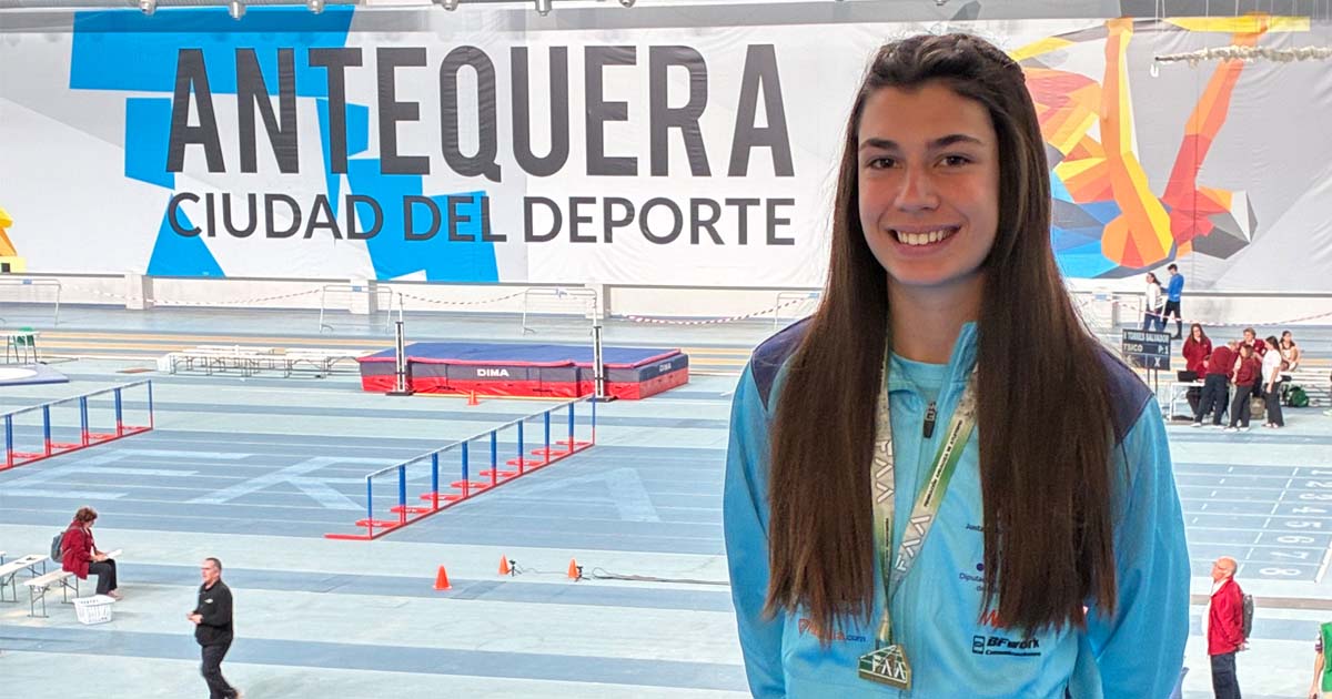 Lucía Vaca Valiente se proclama campeona de Andalucía sub-18 en 60 metros lisos