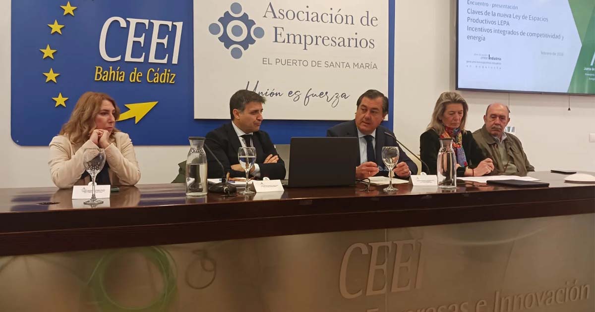 Los polígonos industriales de El Puerto analizan las oportunidades de la nueva Ley de Espacios Productivos