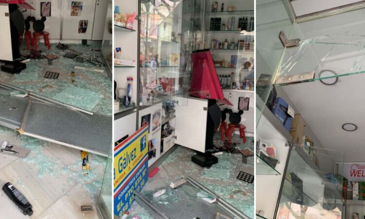 Destrozan una tienda en El Puerto y arrasan con dinero y productos de alto valor