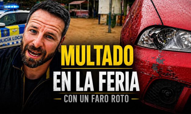 La Policía Local multa a Javier Botella en la Feria tras un accidente y con un faro roto