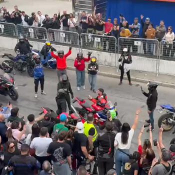 La escena que nadie esperaba en plena Motorada de El Puerto