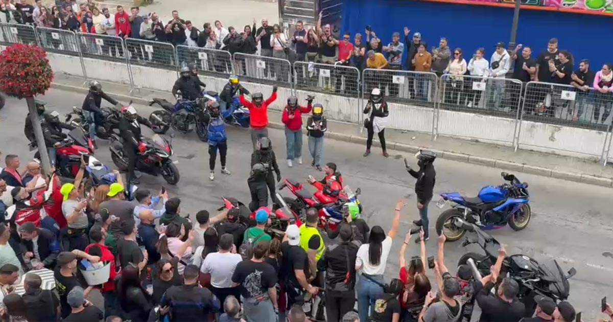 La escena que nadie esperaba en plena Motorada de El Puerto