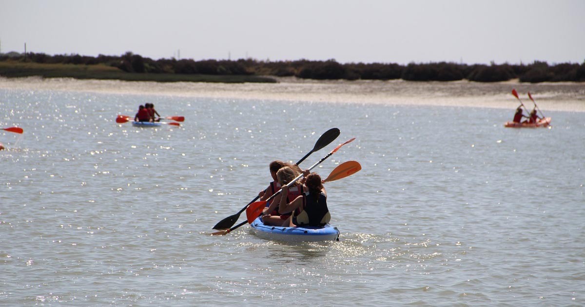 Una excursión gratuita a Doñana permitirá a jóvenes portuenses cruzar el Guadalquivir en kayak o paddle surf