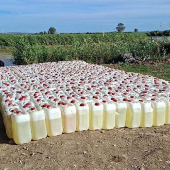 Interceptadas ocho ‘narcogasolineras’ en el río Guadalete con 11.000 litros de combustible