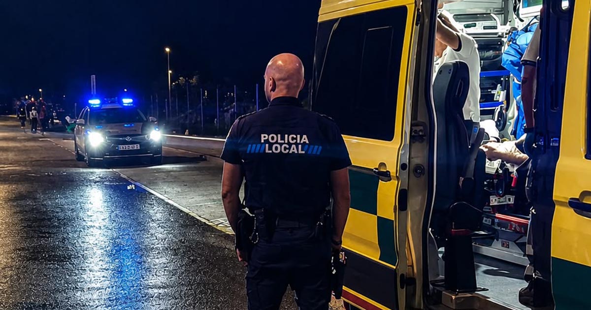 Un motorista resulta herido tras sufrir un accidente en El Puerto