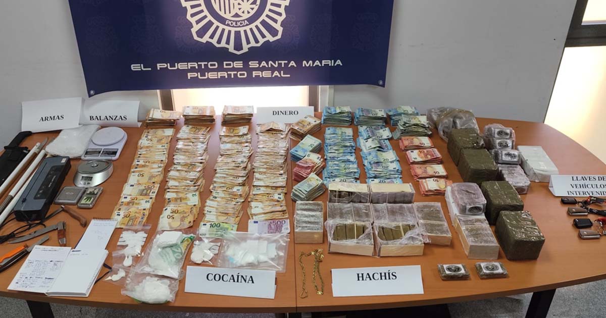 Desarticulada una red de cocaína y hachís con ramificaciones en El Puerto