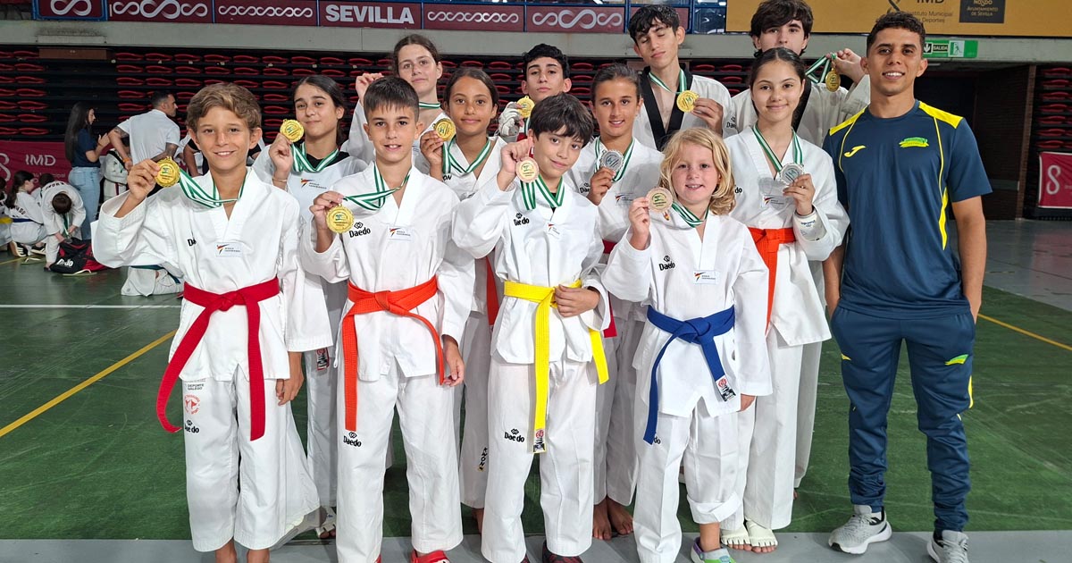 El Club Lee Puerto conquista siete oros en el Campeonato de Andalucía de Taekwondo