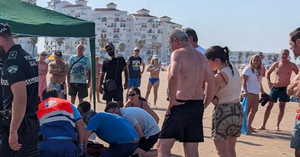 Fallece una mujer de 76 años en la playa de Valdelagrana