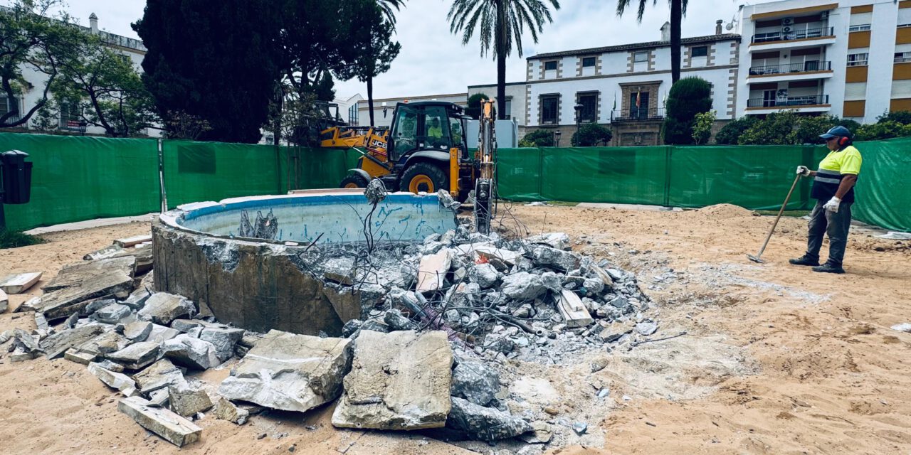 La Plaza del Polvorista estrenará una fuente transitable con nueve chorros y juegos de luces