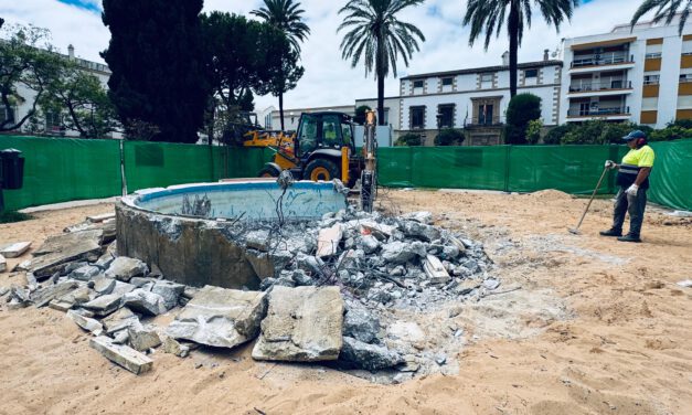 La Plaza del Polvorista estrenará una fuente transitable con nueve chorros y juegos de luces