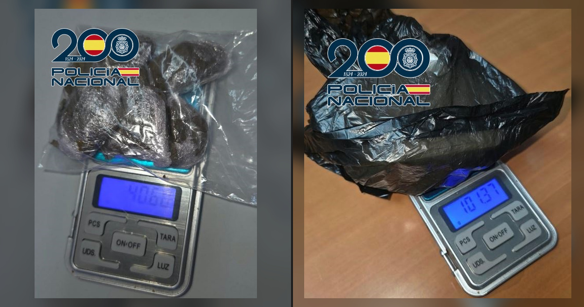 Dos detenidos en El Puerto tras intervenir más de 140 gramos de droga