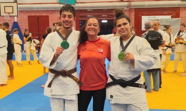 Rocío Caro, campeona andaluza de judo, y Matheus Iglesia, subcampeón en Córdoba