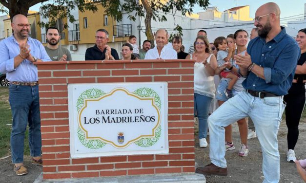 Los Madrileños estrena una nueva entrada con glorieta y conexión peatonal hacia El Palmar