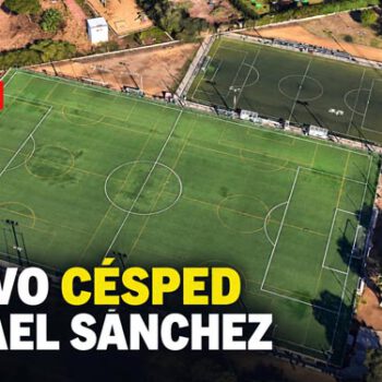 El campo de fútbol 11 del Rafael Sánchez estrenará césped artificial tras adjudicarse las obras