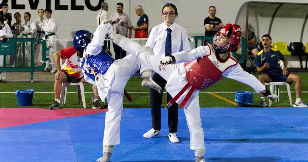 El Lee Puerto logra seis medallas en el Campeonato de Andalucía nocturno de taekwondo