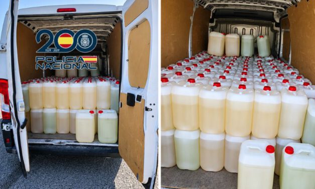 La Policía Nacional intercepta una furgoneta con 4.250 litros de combustible en El Puerto