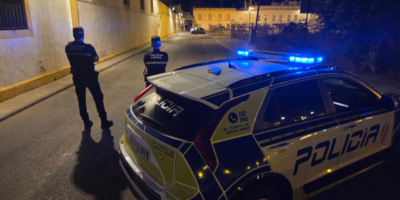 La Policía Local tramita 55 denuncias y atiende 168 avisos durante el fin de semana en El Puerto