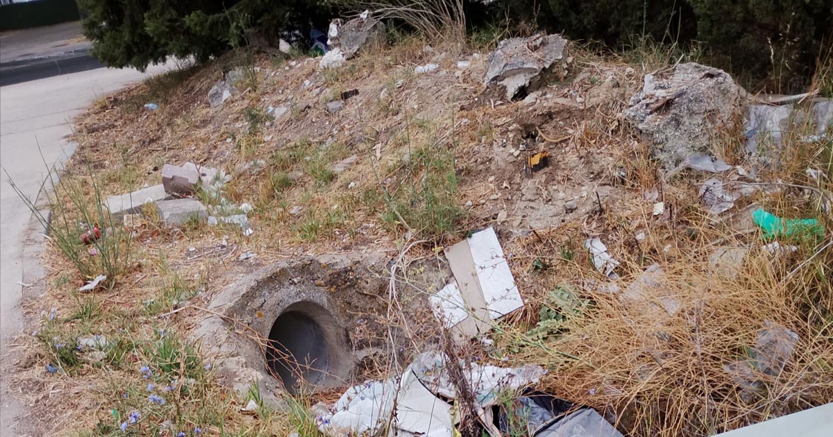 Vecinos del Camino Viejo de Rota denuncian falta de alumbrado, limpieza y seguridad vial