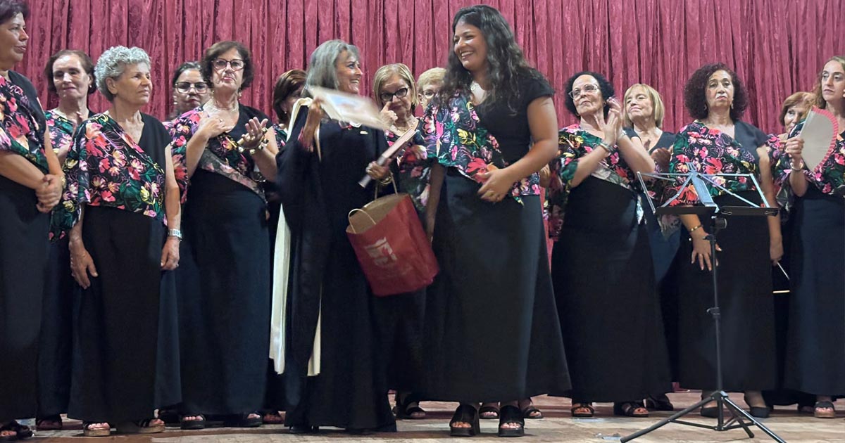 El canto coral une a El Puerto y Lanzarote en un encuentro en el Monasterio San Miguel