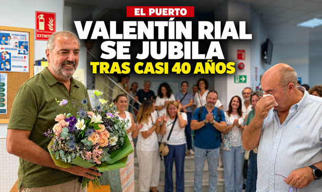 Valentín Rial se jubila tras casi 40 años cuidando de generaciones de portuenses