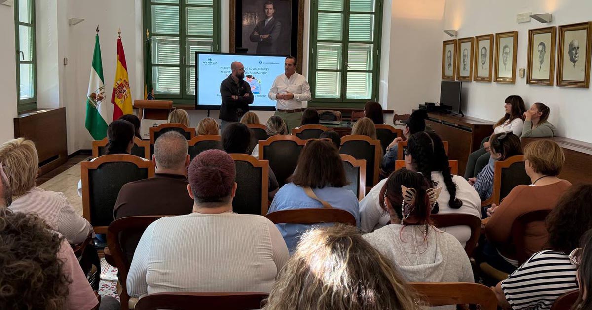 60 nuevos auxiliares se incorporan al Servicio de Ayuda a Domicilio de El Puerto